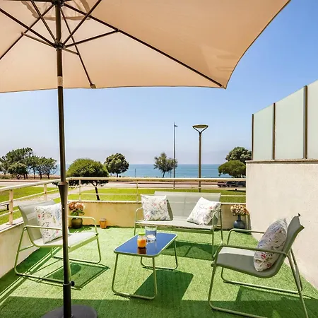 公寓 Sao Felix Ocean Views | 1br & Terrace São Félix da Marinha